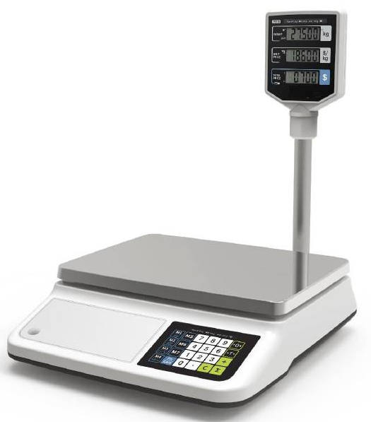 Shop Retail Scale with Pole Display - Front