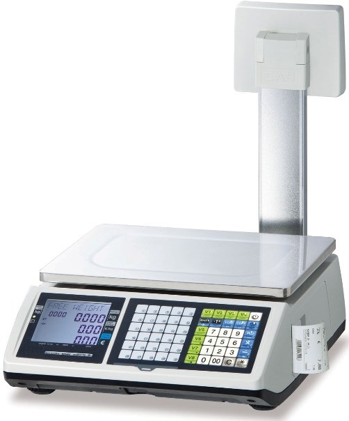 Cash Register Receipt Printing Scale with Pole