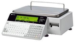 Cash Register Receipt and Label Printing Scale - Alpha 2 Line Display - Bench