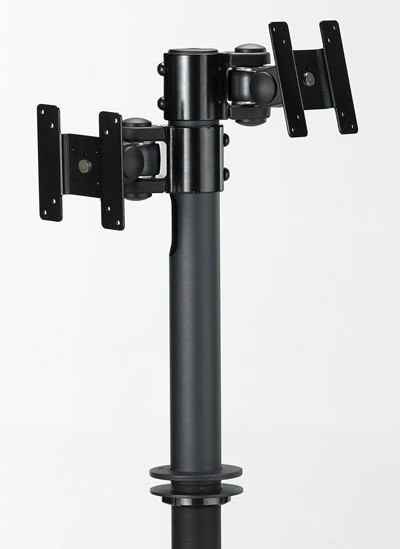 Pole Mount with optional second Monitor Pole Bracket