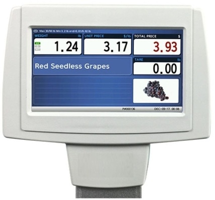 Label Printing Scale - Touch Screen - Display