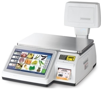 Label Printing Scale - Touch Screen - Front
