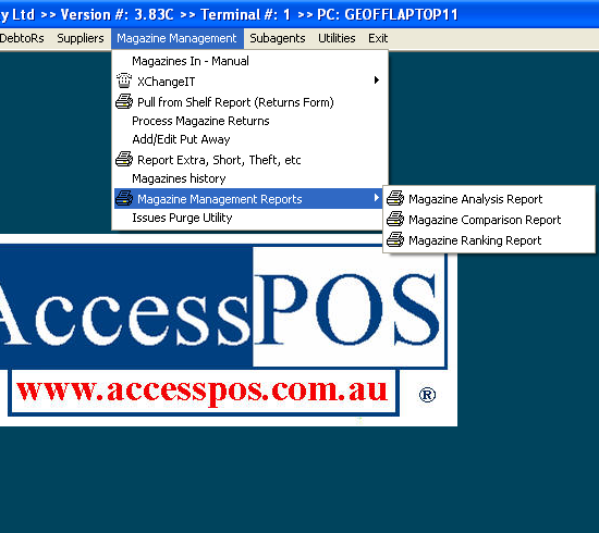 Newsagency POS Software - Magazine Management Reports