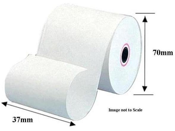 Paper Roll 37x70mm Single Ply