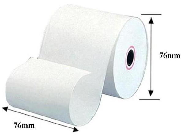 Paper Roll 76x76mm 2 Ply