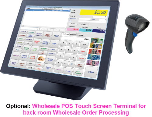 Optional: Wholesale Order Processing Touch Screen Terminal