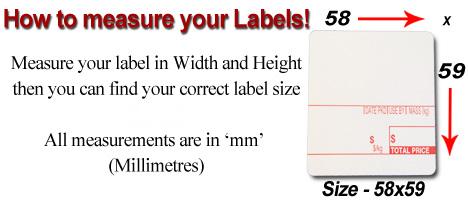 How to measure thermal product, shelf, barcode, magazine, customer loyalty card and scale labels