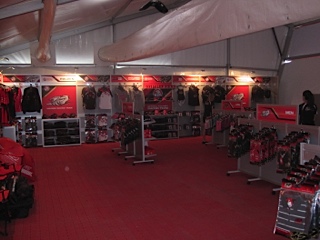 POS System at HRT & Red Bull Racing merchandise tent at V8 Supercar Clipsal 500 Adelaide event