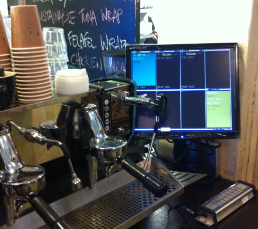 Cafe POS System in Third Village Cafe Darlinghurst Barista Screen